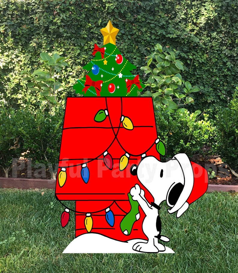 One Snoopy Doghouse Christmas Prop Charlie Brown Christmas Etsy