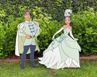One (1) Tiana Princess character prop - Princess Frog themed party - Princess party