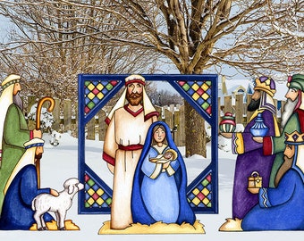 Nativity decor - Christmas props - Nativity Outdoor display