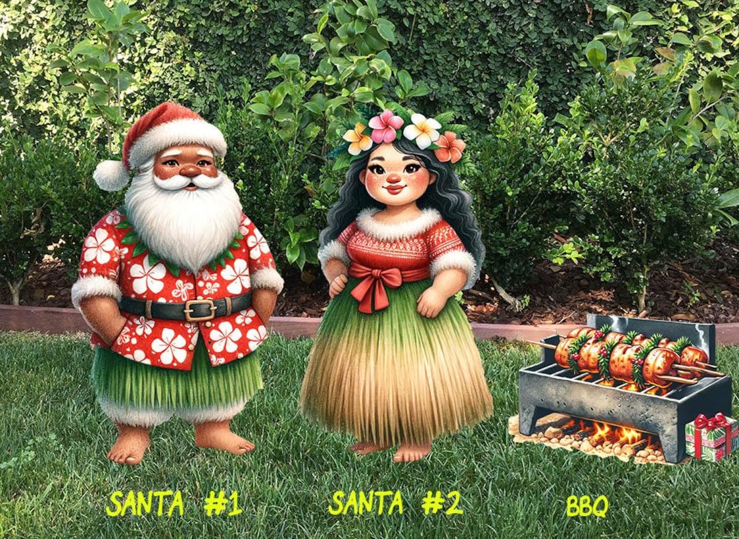 hawaiian santa costume