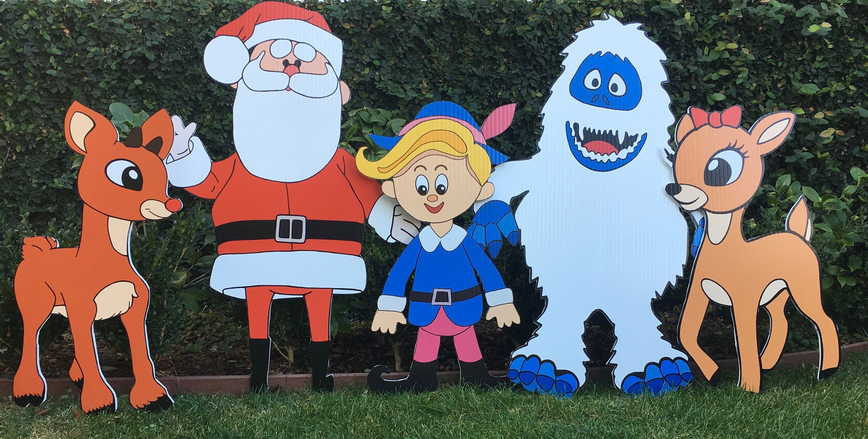 Rudolph the Red Nosed Reindeer Yard Art Set of Rudolph Etsy