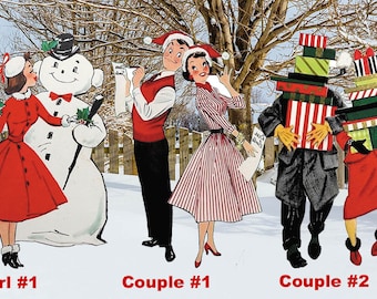 Vintage Christmas  Decor - Storefront Vintage Holiday Prop - Christmas event