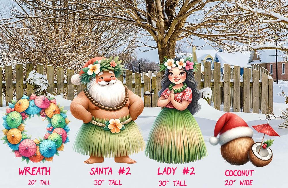 hawaiian santa costume