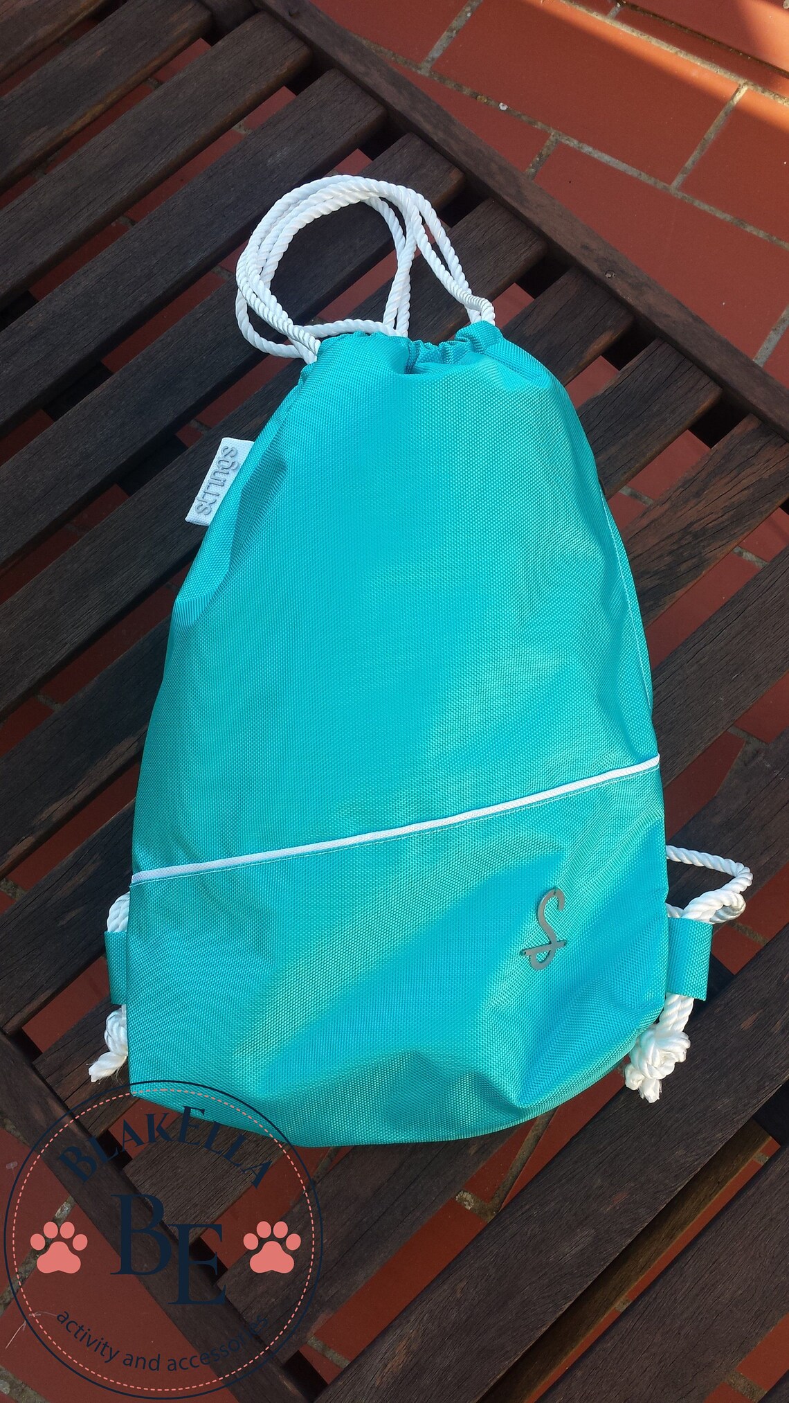 Strings gymbag gym bag backpack carbon fiber turquoise Etsy