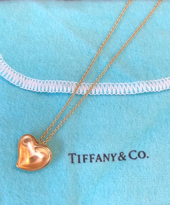 tiffany solid heart necklace