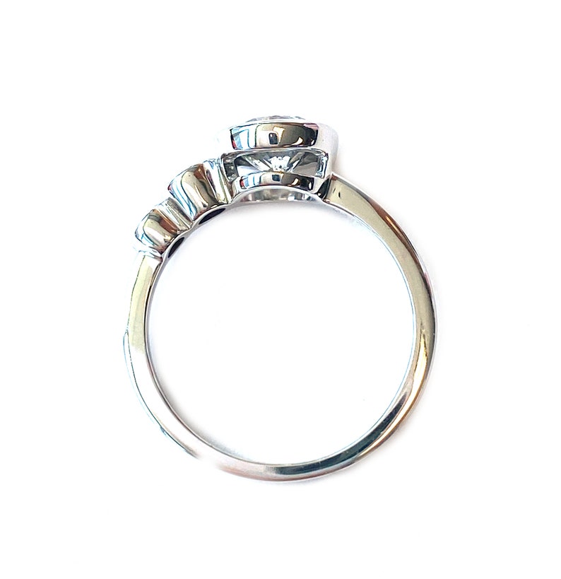 Custom Designed Natural Round Salt & Pepper and Black Diamond Ring image 3