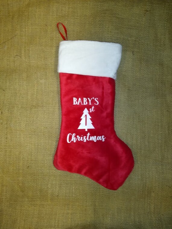 baby's first christmas stocking
