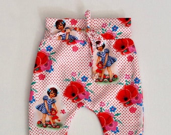 Leggings fleuris pour bébé, collants bohèmes pour tout-petits, leggings nouveau-né fille, pantalon bébé hippie, pantalon de jogging bébé, sarouel bébé, cadeau bébé fille