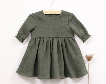 Olive Green Dress Etsy
