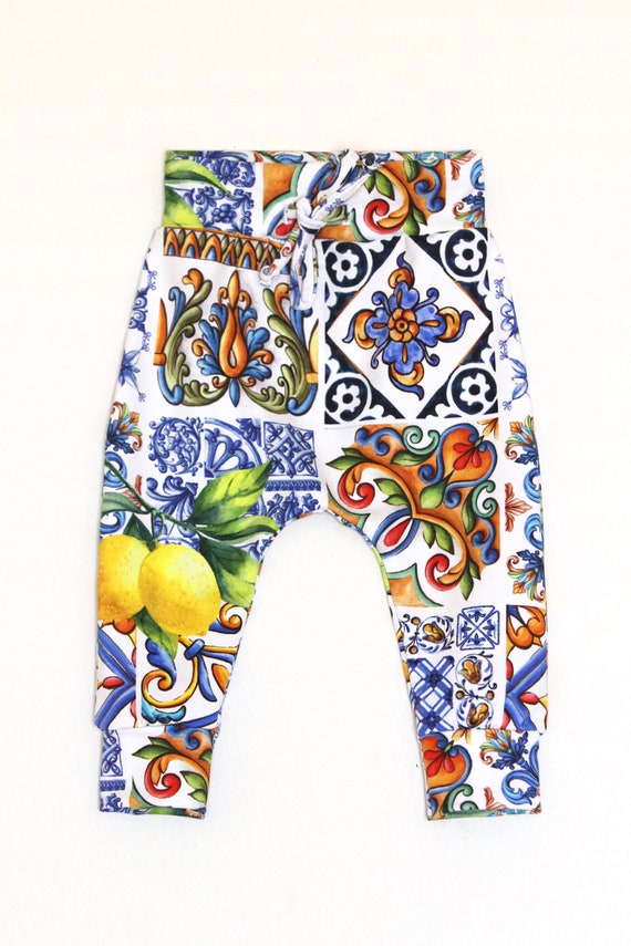orange baby leggings