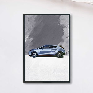 Hyundai Veloster N Poster, i30 N Car Poster