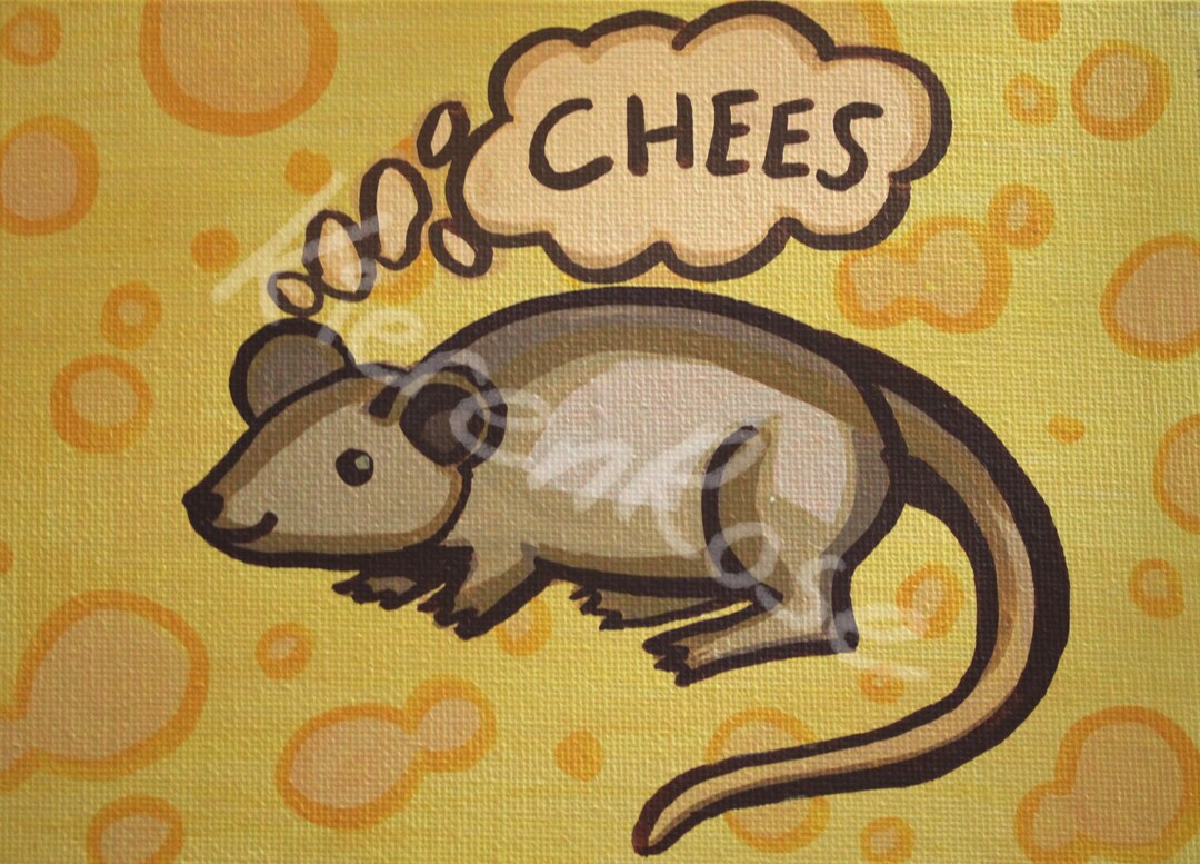 PREORDER Chees Rat - Original Artwork Print 5X7 - Etsy