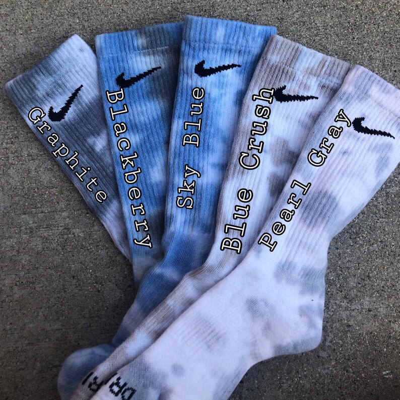 Nike Tie Dye Crew Socks Unisex Tie Dye Socks Etsy