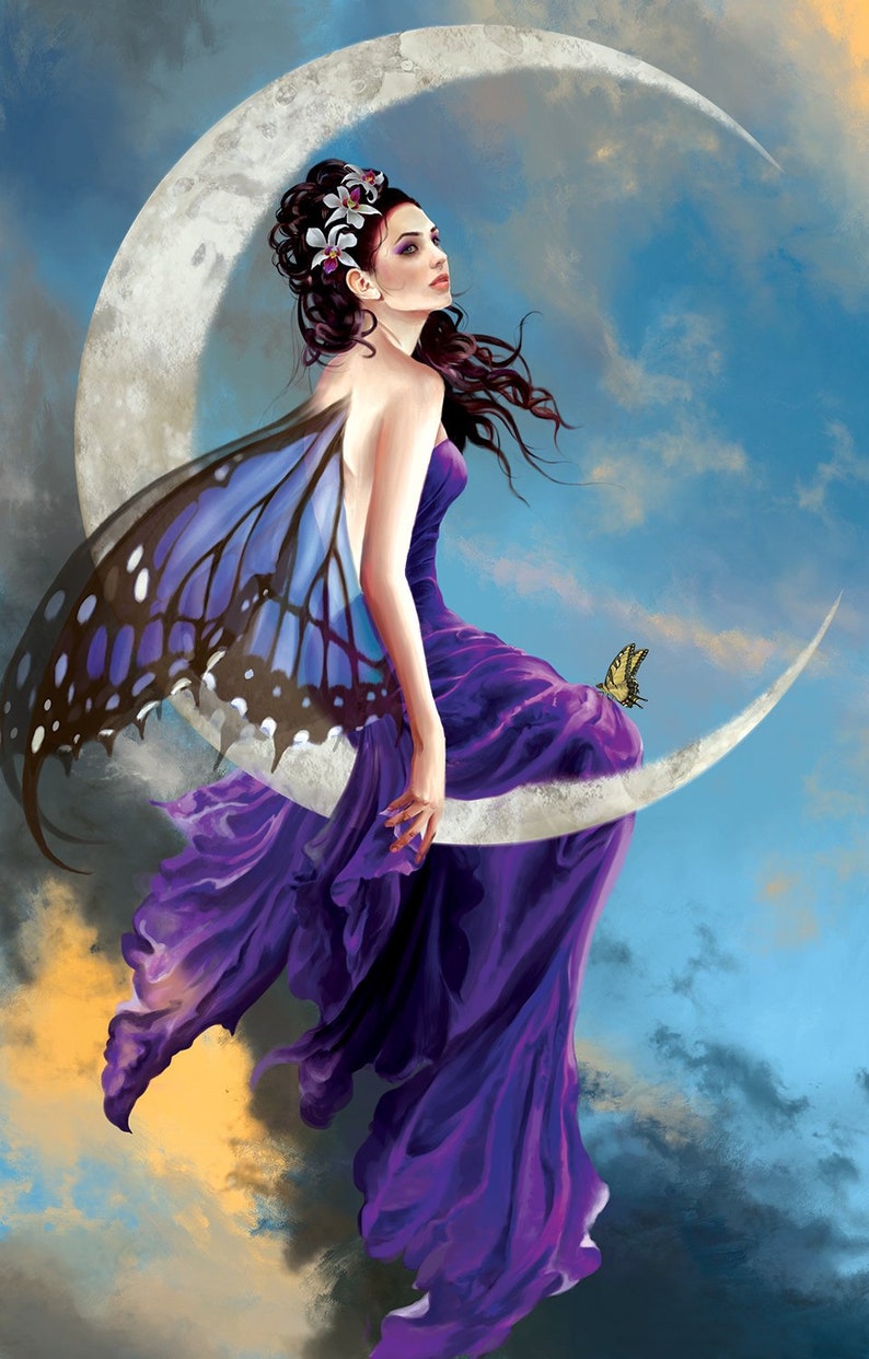 Moon Amethyst 1000pc Jigsaw Puzzle by Nene Thomas