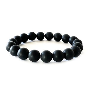 Men&#39;s Onyx Bracelet, Black Beaded Bracelet for Men, Men&#39;s Protection Bracelet, Father&#39;s Day Gifts, Graduation Gifts, Onyx Beaded Bracelet