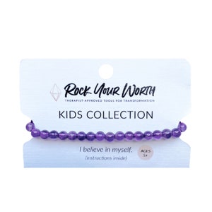 Amethyst Bracelet for Kids, Amethyst Gemstone Bracelet, Amethyst Crystal Bracelet