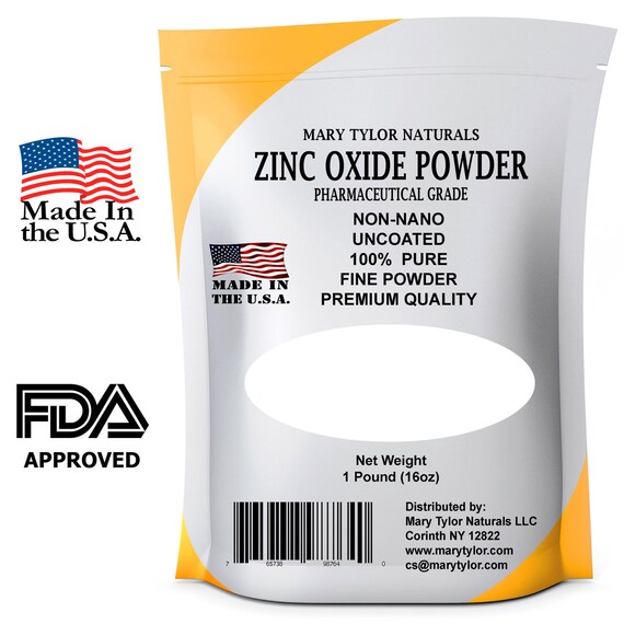 Zinc Oxide Powder 16 Oz Made in the USA Non Nano Uncoated Etsy