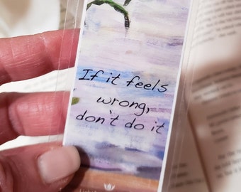 Quote Bookmark | Bookmark from Original Art |  Bookmarks for books | Gift for Book Lover | Gift for Book Readers | Bookmark