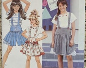 Simplicity 7780 Sewing Pattern Uncut Vintage Jumper Romper Overalls 90s Skirt Jeans Denim 1990