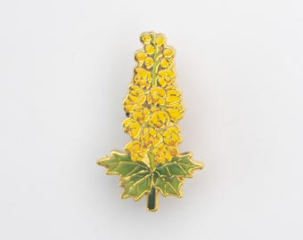 Oregon Grape Hård Emaljnål – Statsblomma i Oregon