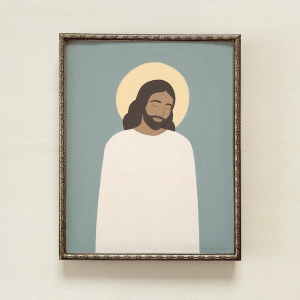 Light of the World | Jesus Art Modern, Jesus Christ Art, Jesus Art, Jesus Art Print, Jesus Christ Picture, Jesus Wall Decor,