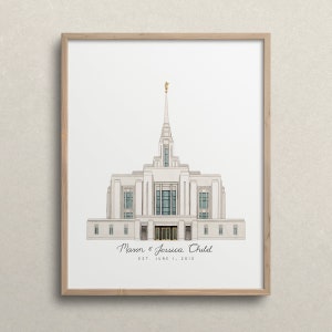 Ogden Temple Watercolor, Ogden Temple Print, Ogden Utah Temple, Ogden Temple Art, Ogden Temple Painting, Ogden Temple Art Print image 4