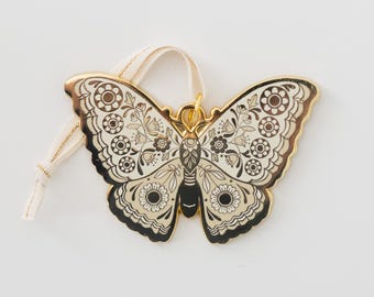 The Soul Butterfly 2025 White – Butterfly Christmas Ornament, Remembrance & Guardian Angel Gift