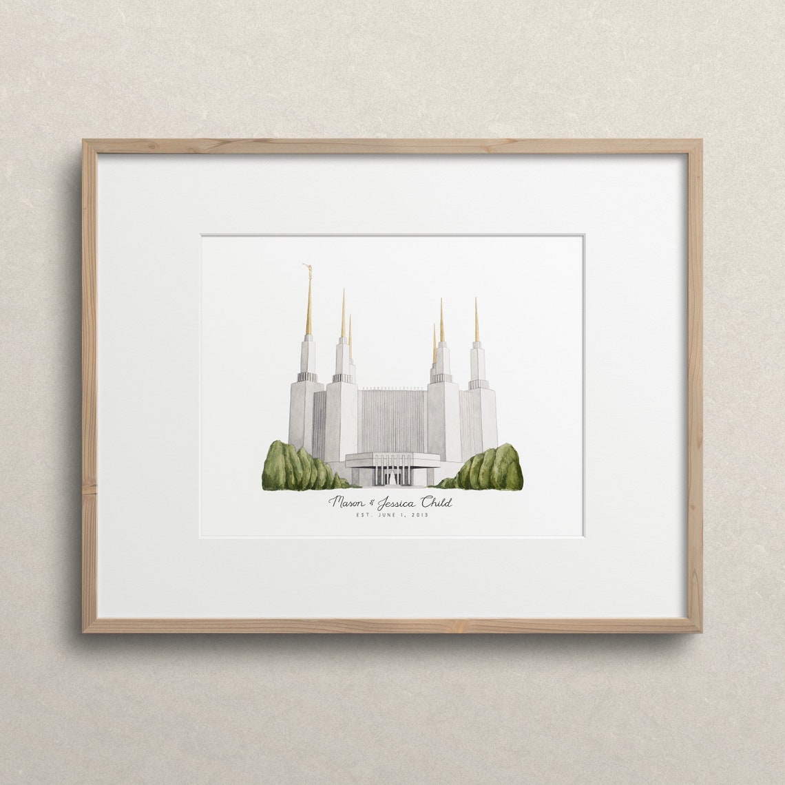 Etsy Washington Dc Temple Printable