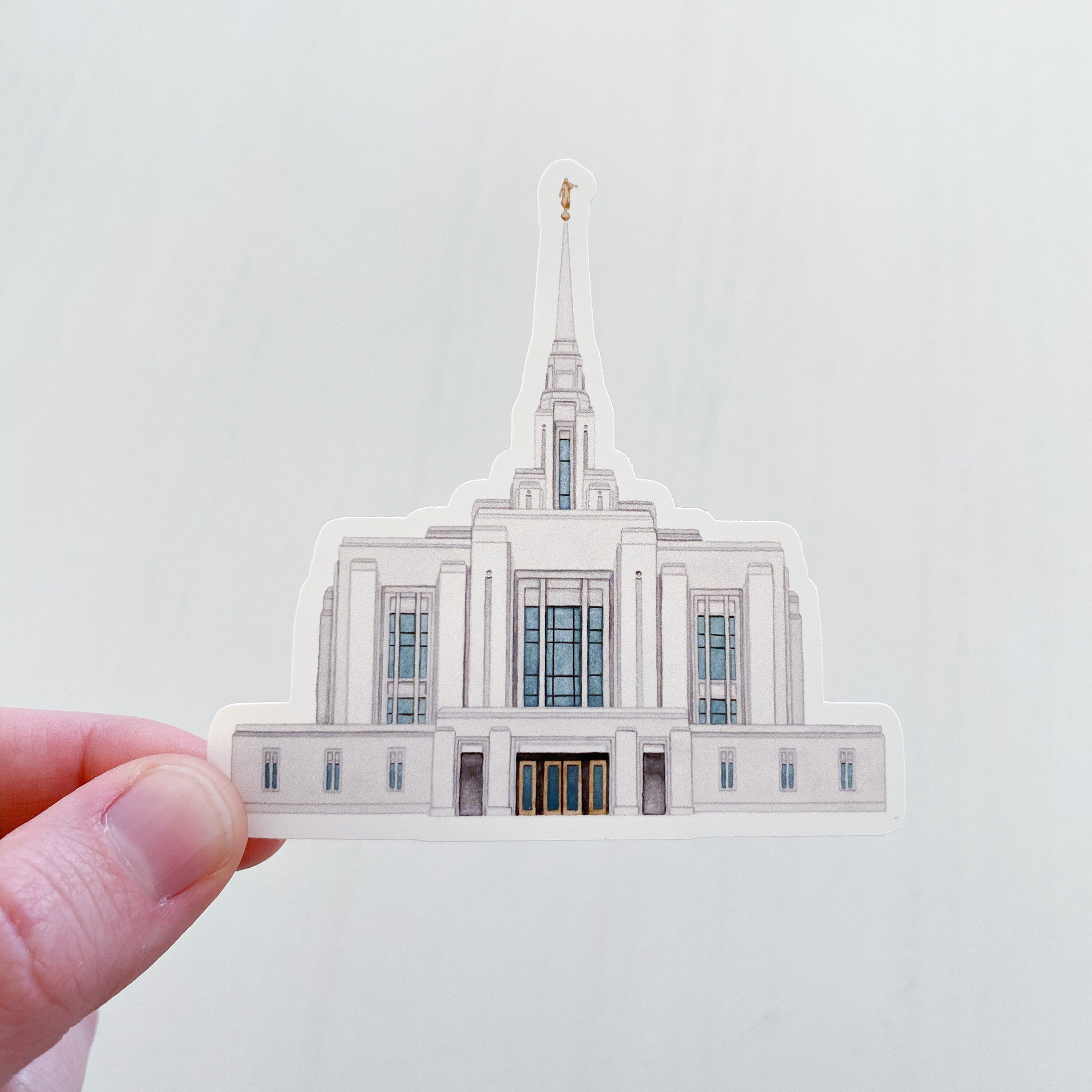 Ogden Temple Sticker Ogden Temple Watercolor Sticker Ogden - Etsy