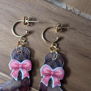 Cowboy Boots Earring, Cowgirl Boot Earrings ~ Western Jewelry~ Perfect Gift ~ Cowgirls Western Lovers ~ Boot~ Corral ~ Western Boot Necklace
