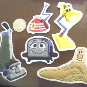 Brave Little Embroidered Iron-On Patch: 80s Toaster Cartoon Movie | Blanky Vintage Radio