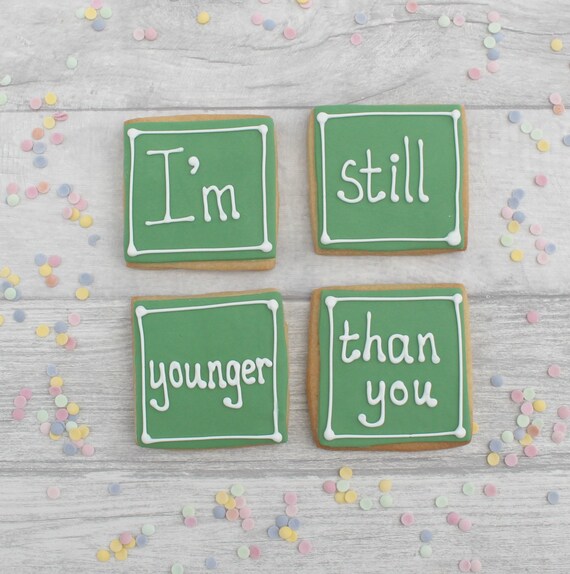 Funny Birthday Gift for Friend Humorous Decorated Cookies Etsy