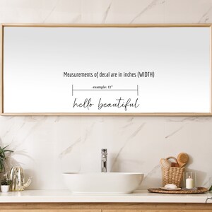 you're like, really pretty Mirror Decal | Positive Affirmation Decal | Inspirational Decal| Mirror Quote | Motivational Sticker | Home Decor image 5