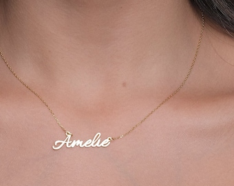 sterling silver name necklace custom name necklace personalized name necklace custom name jewelry gift for her birthday gift gift for mom