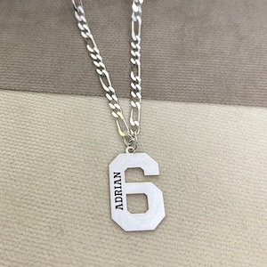 Number Necklace Sport Number Men Necklace, Player Number Necklace, Lucky Number Necklace, Team sport Number Necklace, Personalized Gifts