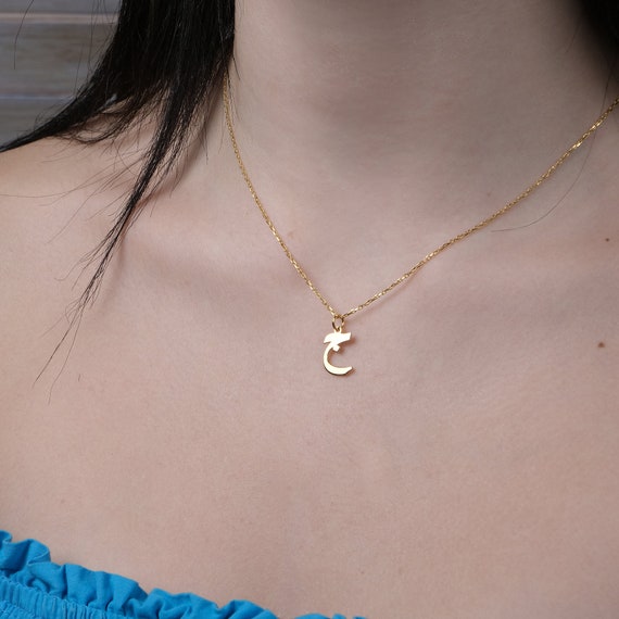 Arabic alphabet necklace best sale