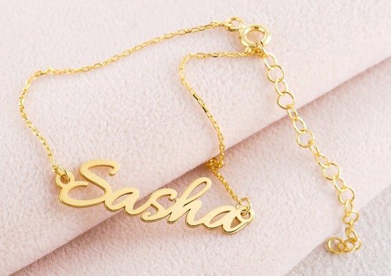 Gold Personalized Name Bracelet, Name Bracelet, Custom Name Anklet, Personalized Name Anklet, Name Bracelet, Dainty Name Bracelet