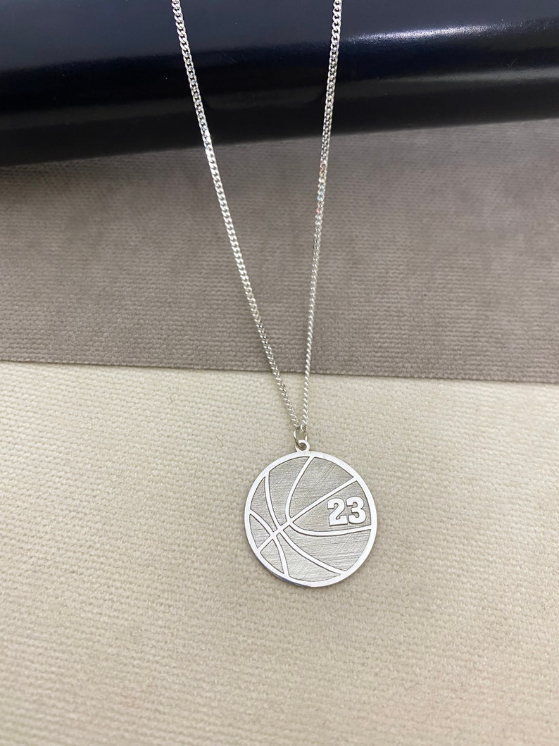 Basketball Number Pendant Number Men Necklaces Number Etsy