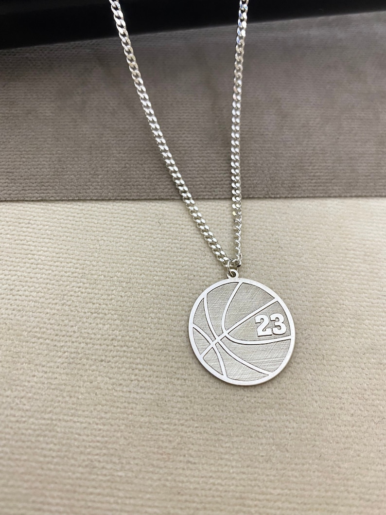 Basketball Number Pendant Number Men Necklaces Number Etsy