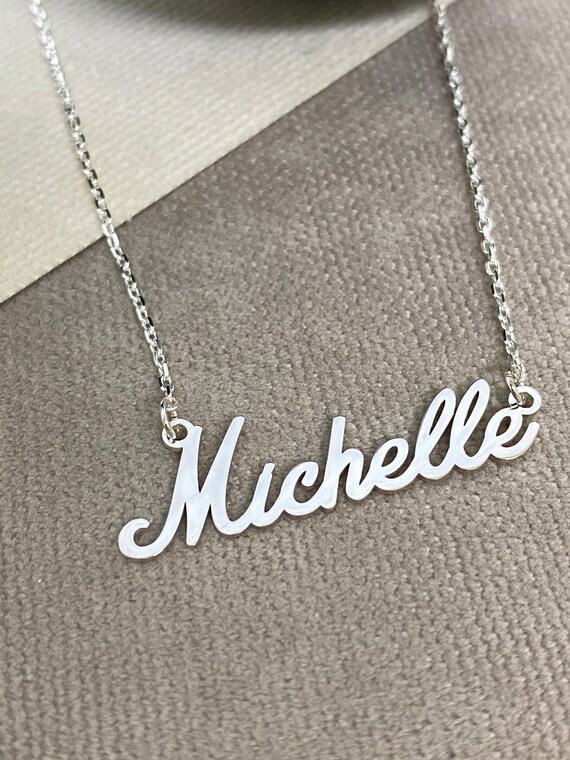 Sterling Silver Name Necklace My Name 