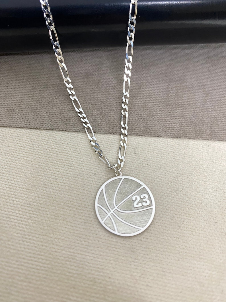 Basketball Number Pendant Number Men Necklaces Number Etsy