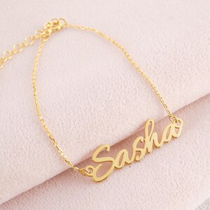 Gold Personalized Name Bracelet, Name Bracelet, Custom Name Anklet, Personalized Name Anklet,