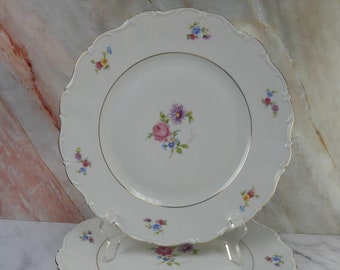 Set of 4 Vintage Seltmann Weiden Bavaria Theresia 10-1/8" Dinner Plates