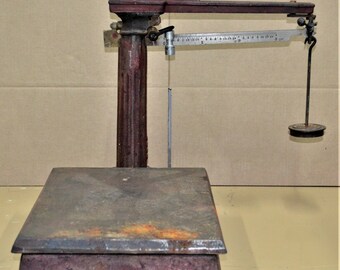 Howe Scale Co 1870 Antique Industrial General Store Platform Scale Steampunk Ebay Old Tools Antiques Industrial