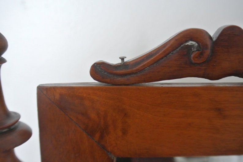 Vintage Wood Shaving Table With Swivel Mirror Etsy