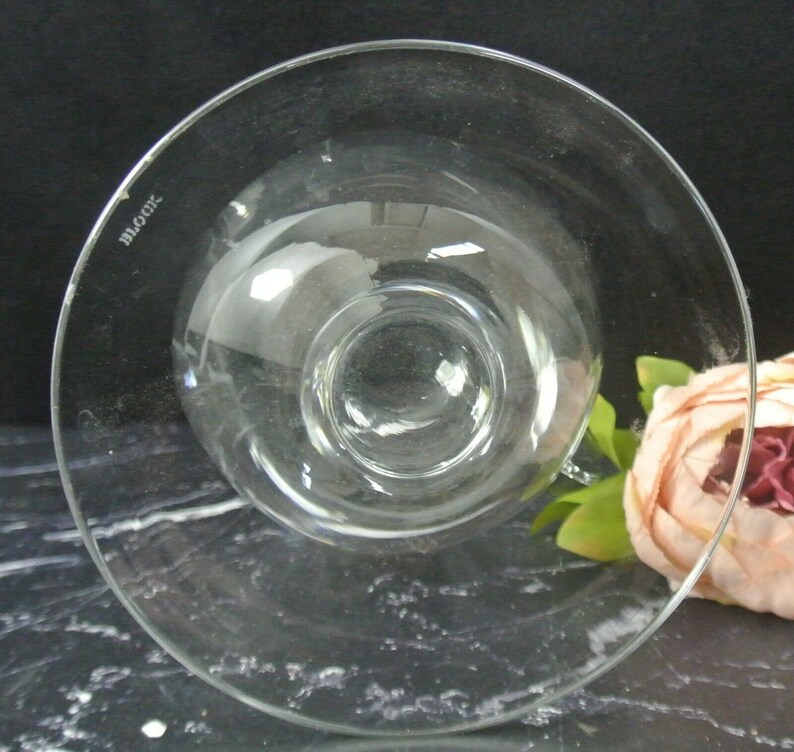 BLOCK Crystal Glass Pitcher Hand Cut With Big Flat Base/ Etsy