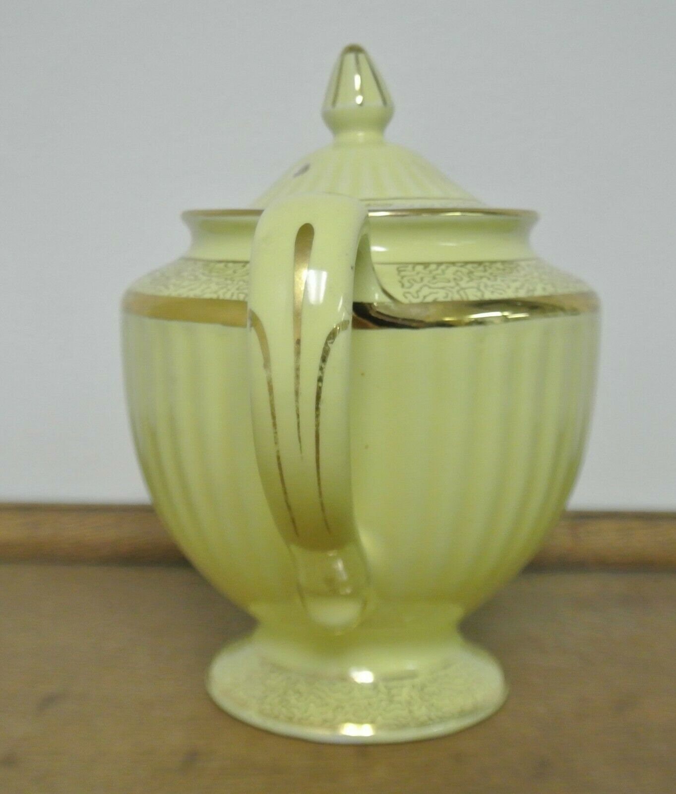 Vintage Hall Teapot Canary Yellow & Gold Los Angeles Pattern 6 Etsy