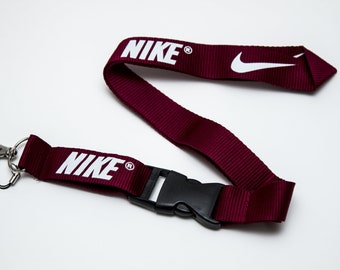 nike lanyard maroon