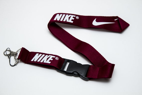 red and white nike lanyard