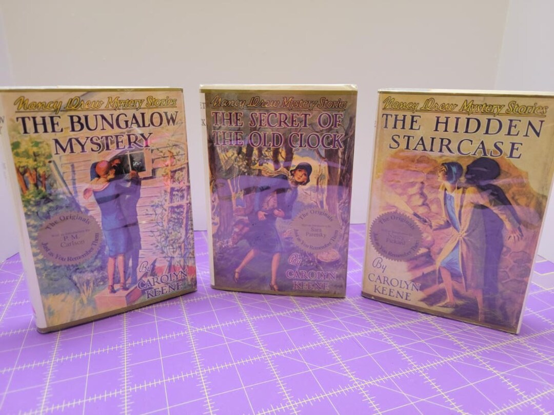 Nancy Drew Books Set of 3, Applewood Book Edition 1991, Caroline Keene